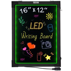 VEVOR LED Message Writing Board, 16"x12" Illuminated Erasable Lighted Chalkboard, Neon Effect Menu Sign Board VEVOR LED Message Writing Board, 16"x12" Illuminated Erasable Lighted Chalkboard, Neon Effect Menu Sign Board